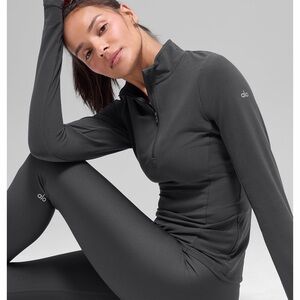 ALO - Alosoft 1/2 Zip Rapid Pullover (Anthracite)